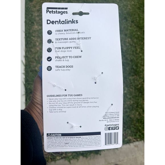 Petstages Orka Dentalinks Puppy Chew Toy for Small Breeds & Puppy: NWT - Picture 9 of 9